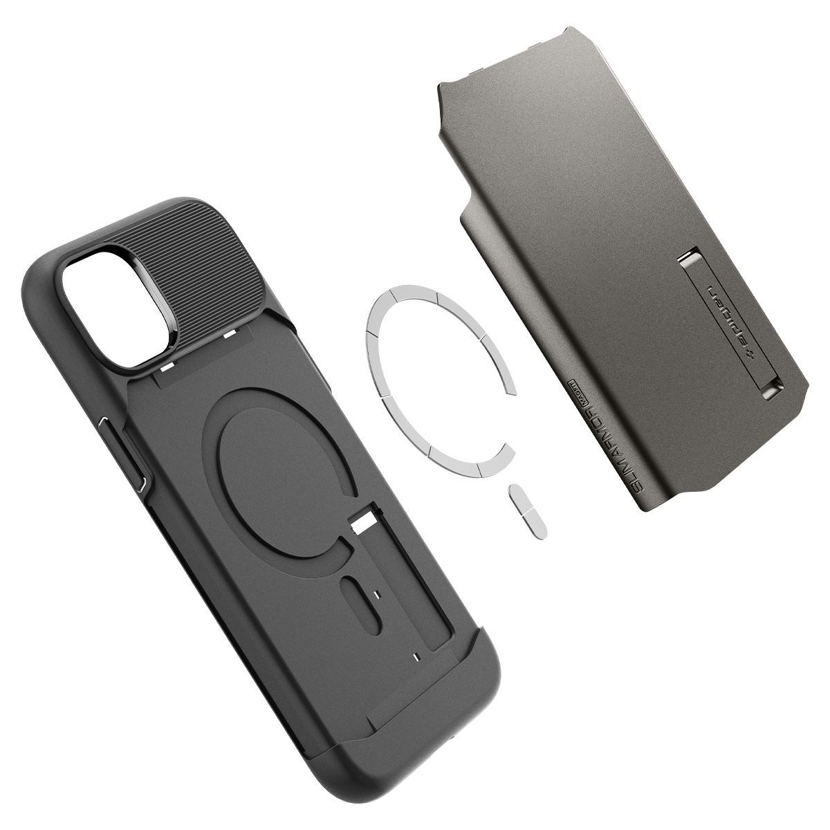 Spigen Slim Armor MagSafe, gunmetal - iPhone 14 Plus (7)
