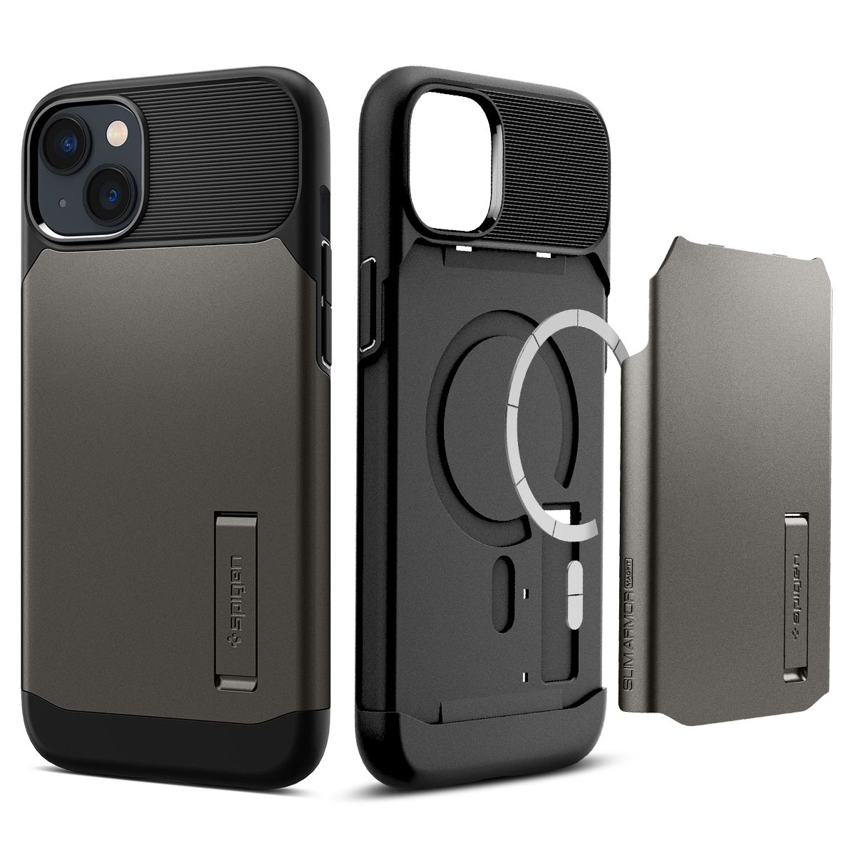 Spigen Slim Armor MagSafe, gunmetal - iPhone 14 Plus