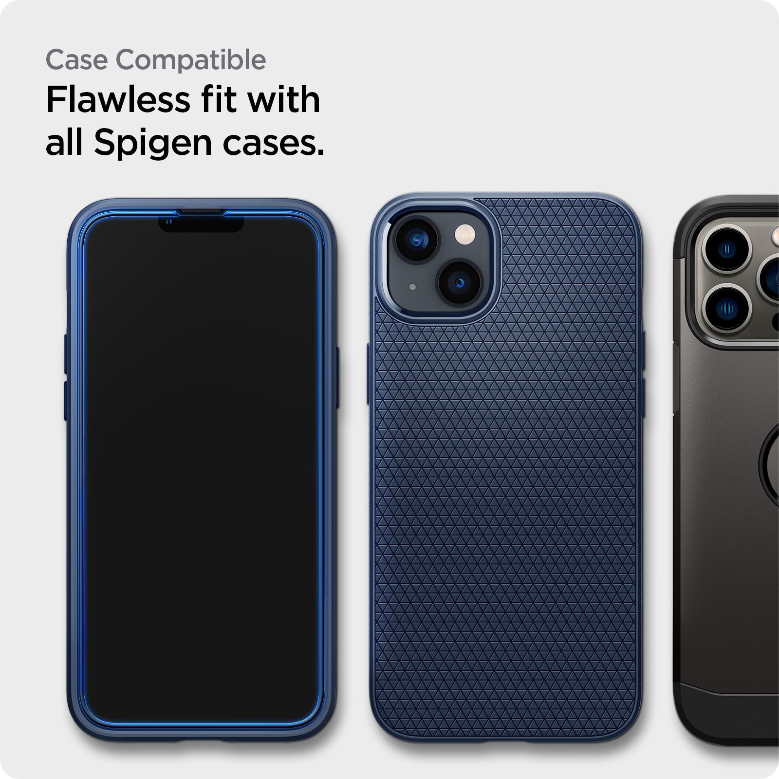 Spigen Glass tR AlignMaster HD 1 Pack, FC black - iPhone 14/13 Pro/13 (10)