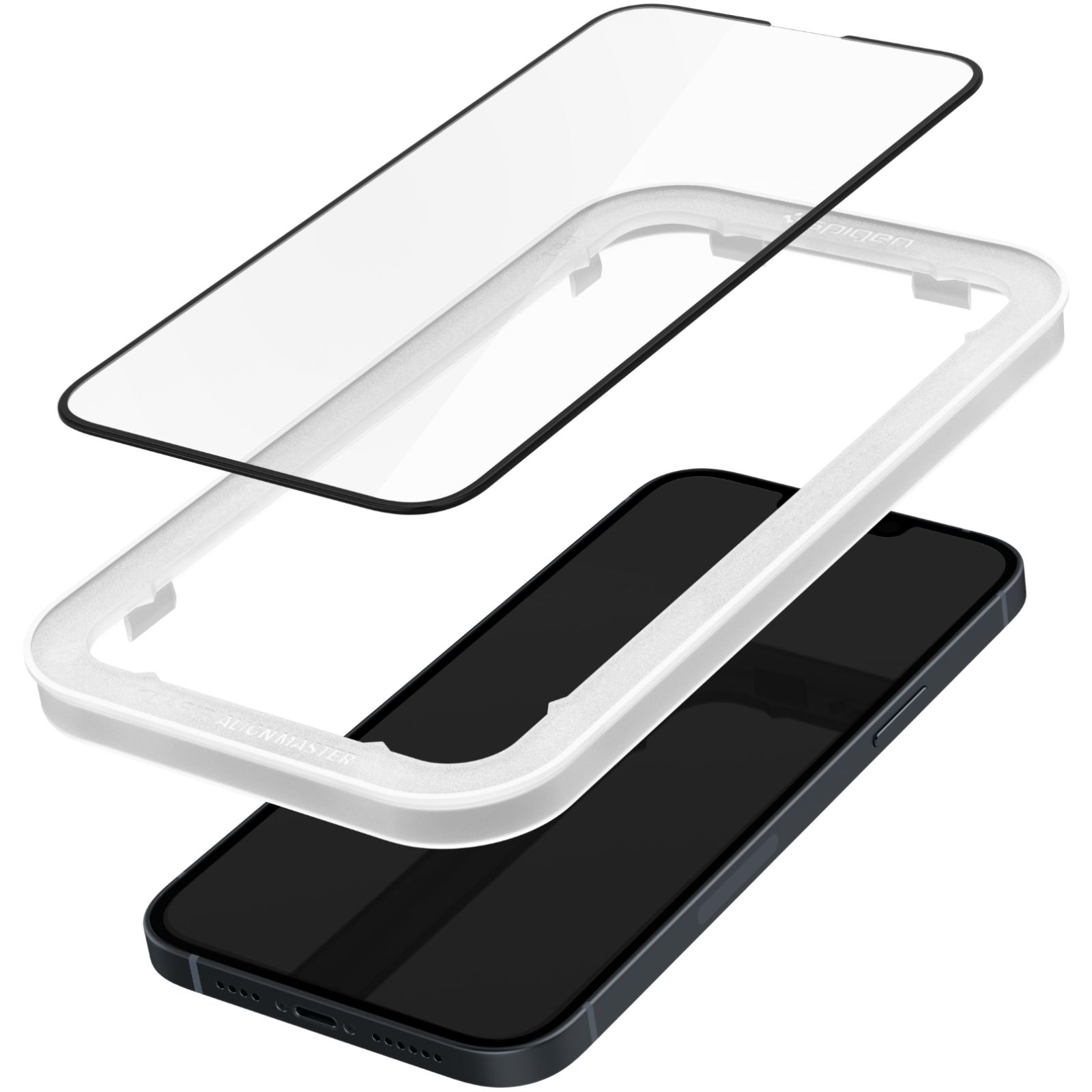Spigen Glass tR AlignMaster HD 1 Pack, FC black - iPhone 14/13 Pro/13 (5)