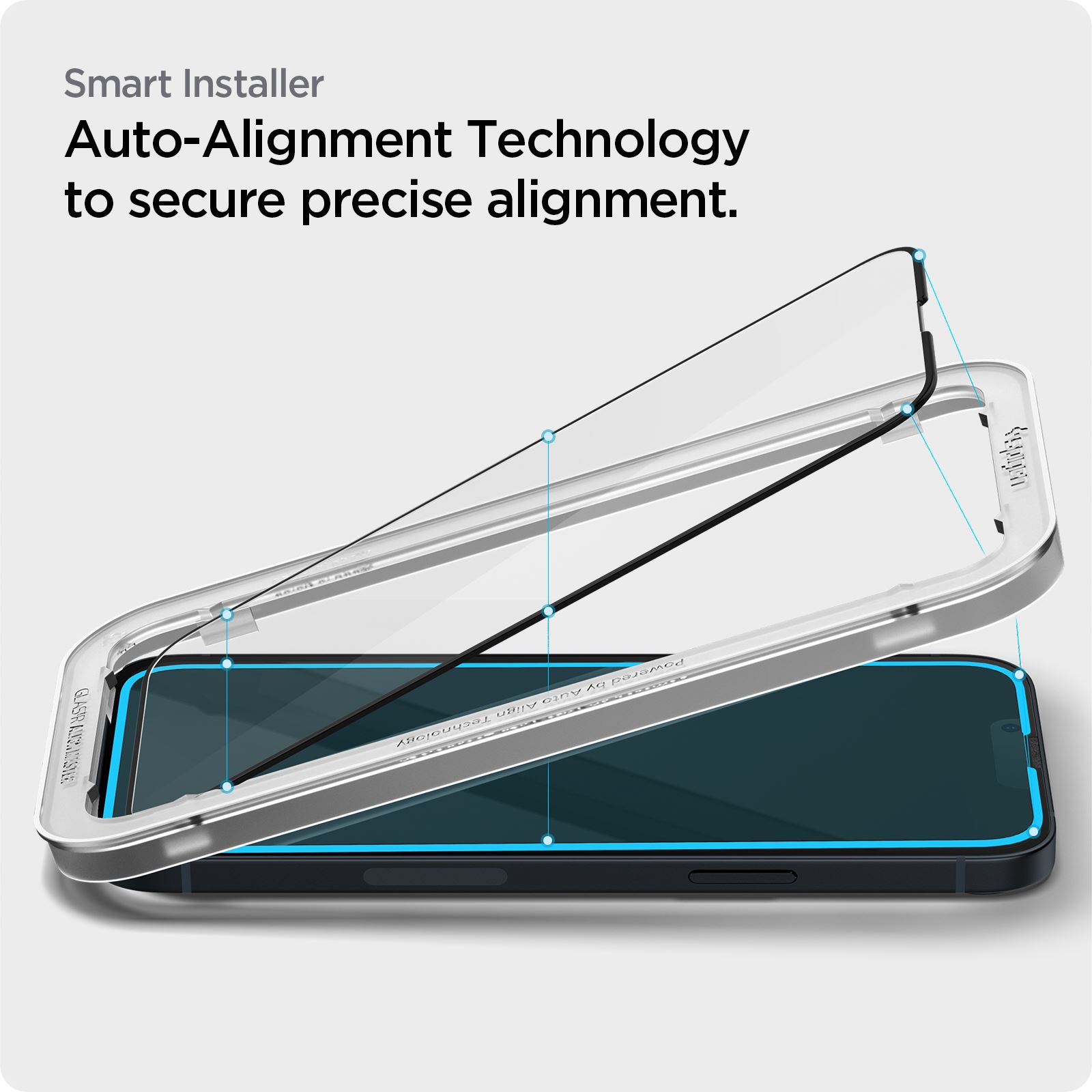 Spigen Glass tR AlignMaster HD 1 Pack, FC black - iPhone 14/13 Pro/13 (7)