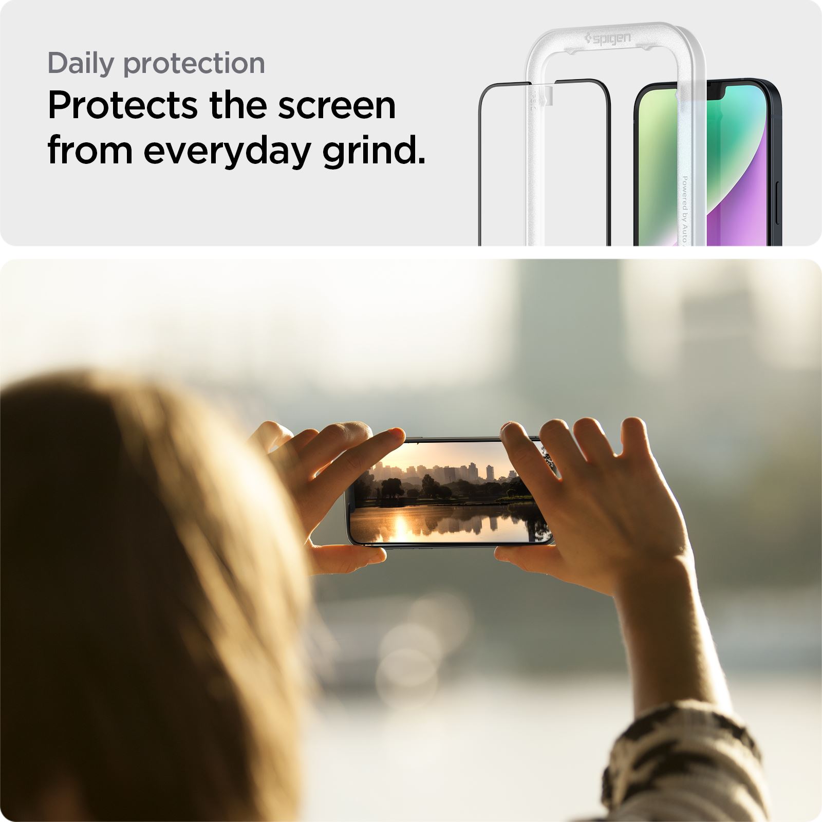 Spigen Glass tR AlignMaster HD 1 Pack, FC black - iPhone 14/13 Pro/13 (9)
