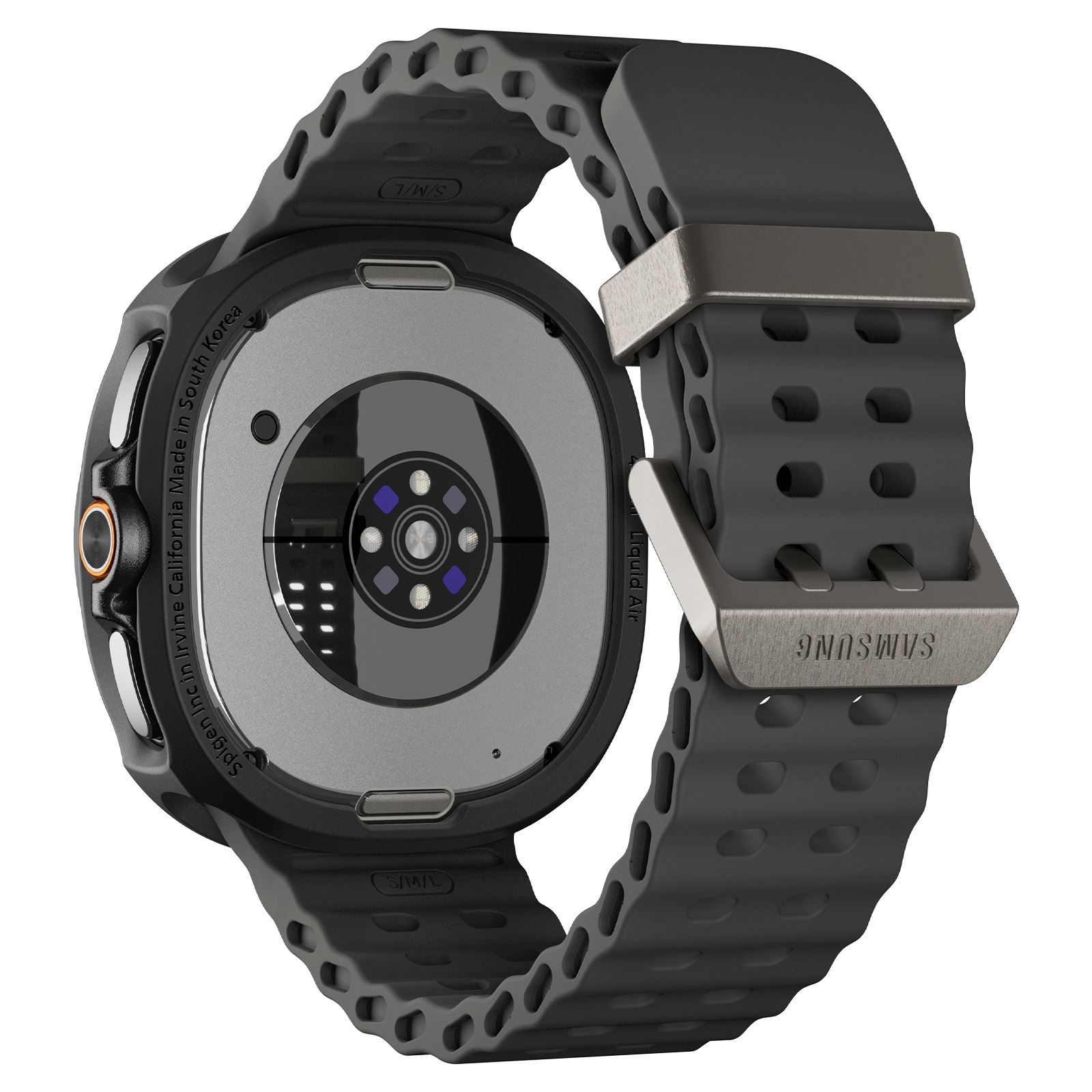 Spigen Liquid Air, matte black - Samsung Galaxy Watch 8 Classic (46mm) (3)