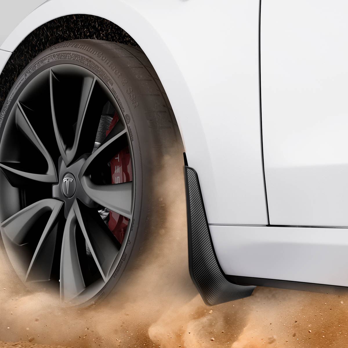Spigen Tesla Mud Flaps, black - Tesla Model 3 (2)
