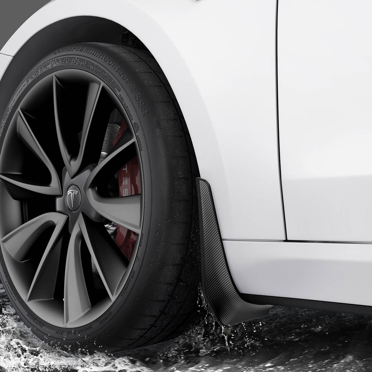 Spigen Tesla Mud Flaps, black - Tesla Model 3 (3)