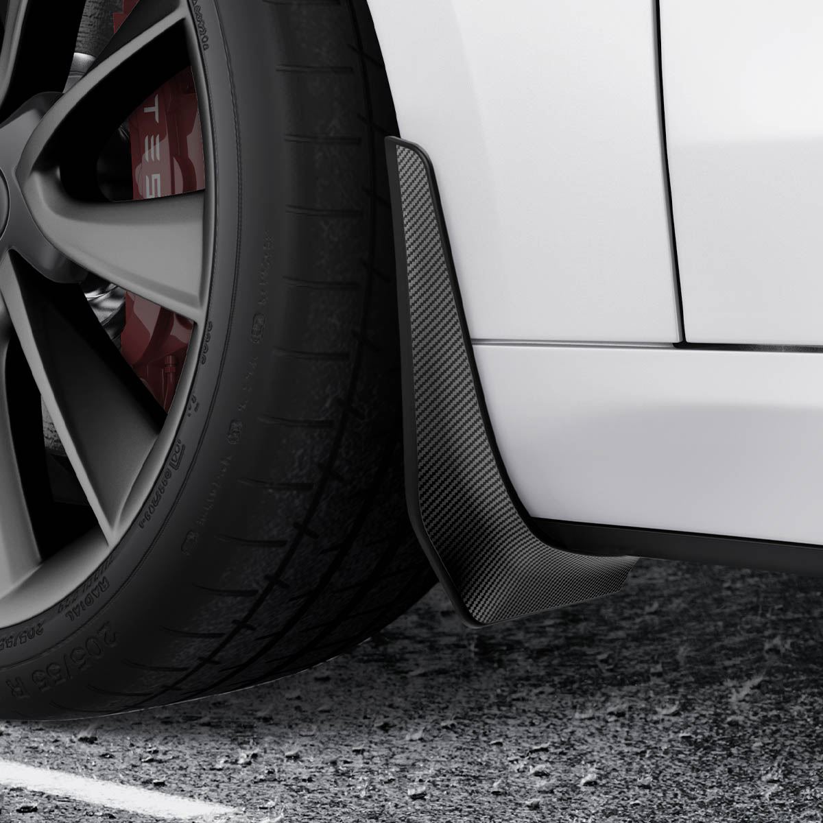 Spigen Tesla Mud Flaps, black - Tesla Model 3 (4)