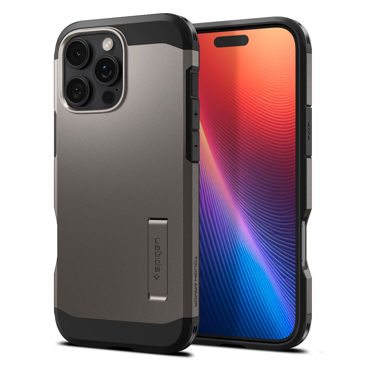 Spigen Tough Armor MagSafe, gunmetal - iPhone 16 Pro (1)