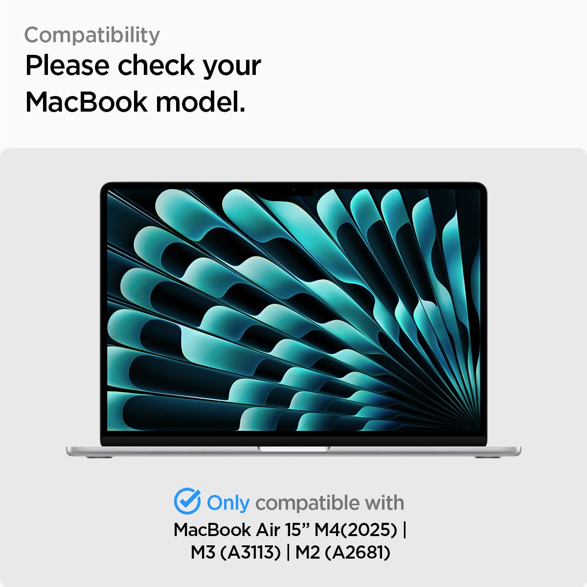 Spigen Urban Fit, heather gray - Macbook Air 15" M4 2025/M3 2024/M2 2023 (14)