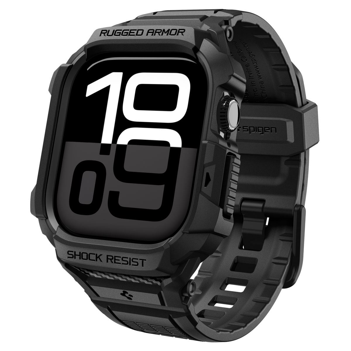 Spigen Rugged Armor Pro 2, matte black - Apple Watch 11 42mm (1)