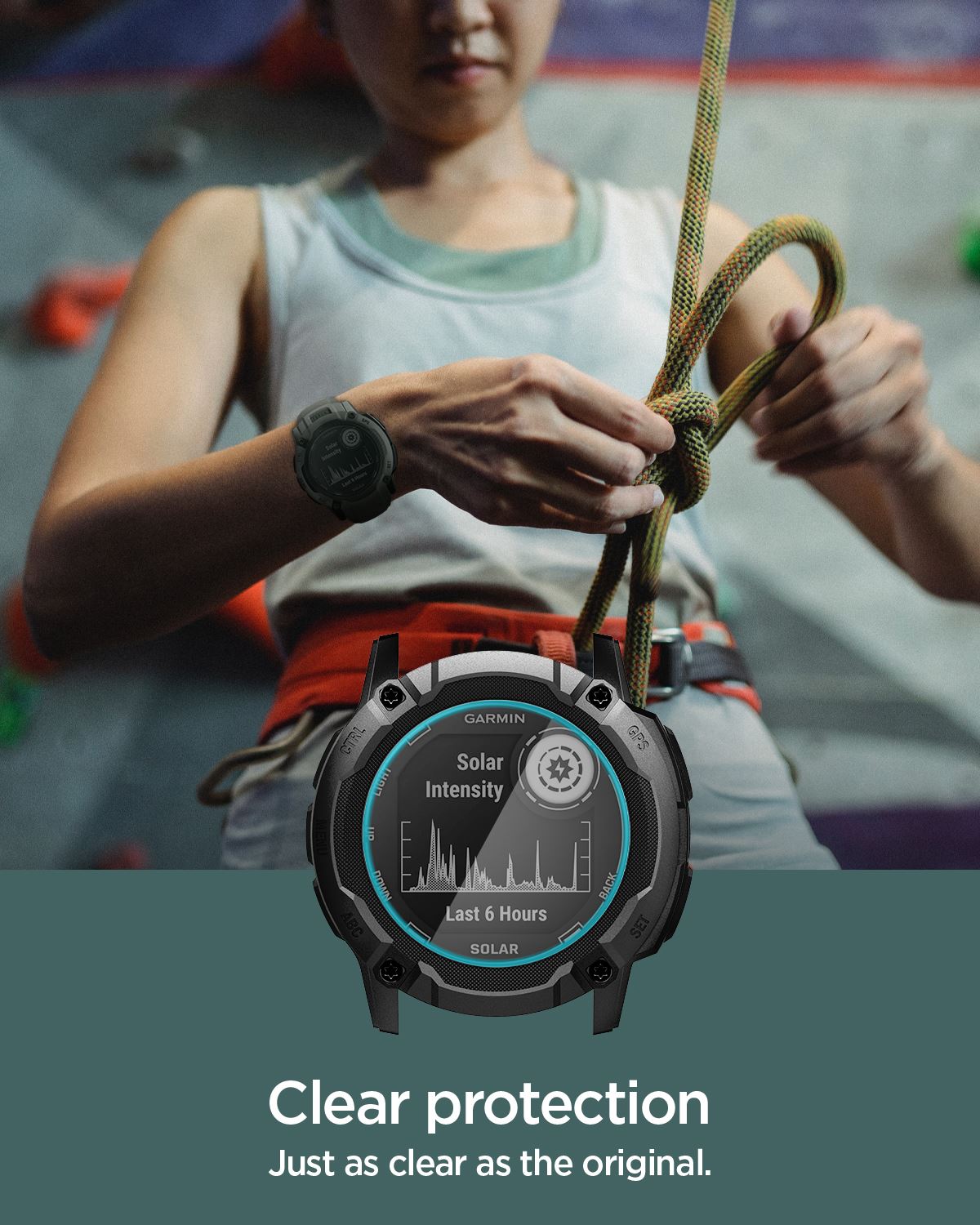 Spigen Glass tR EZ Fit 2 Pack - Garmin Instinct 2X Solar (10)