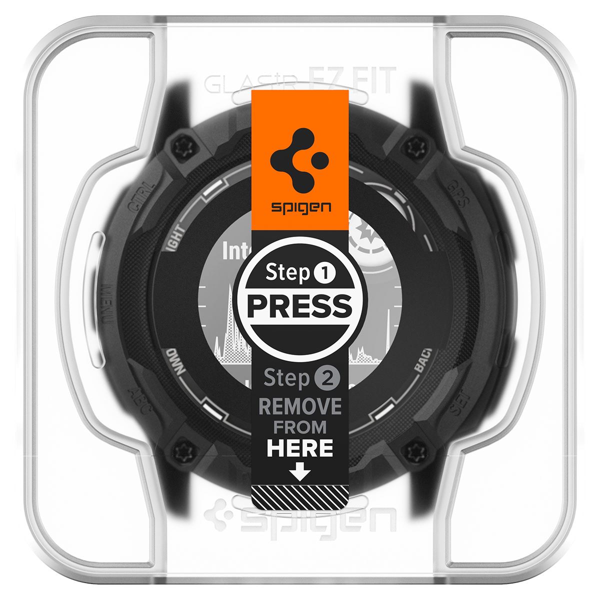 Spigen Glass tR EZ Fit 2 Pack - Garmin Instinct 2X Solar (2)