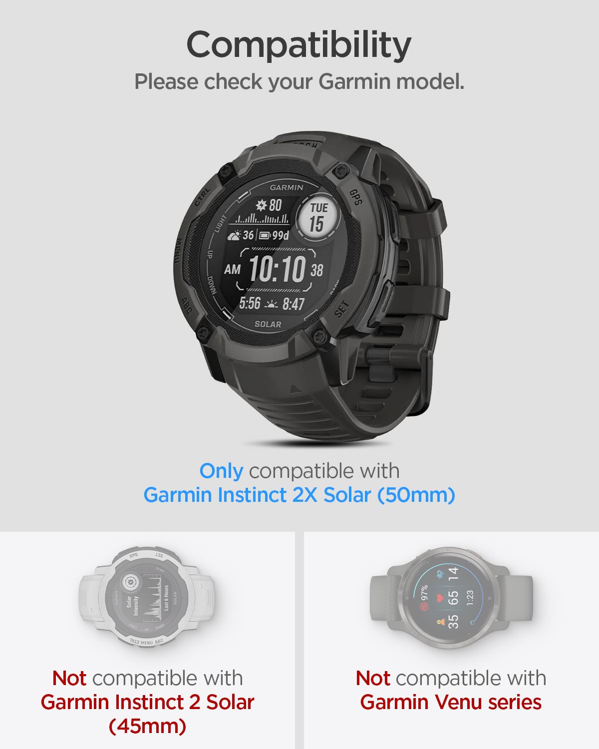 Spigen Glass tR EZ Fit 2 Pack - Garmin Instinct 2X Solar (6)