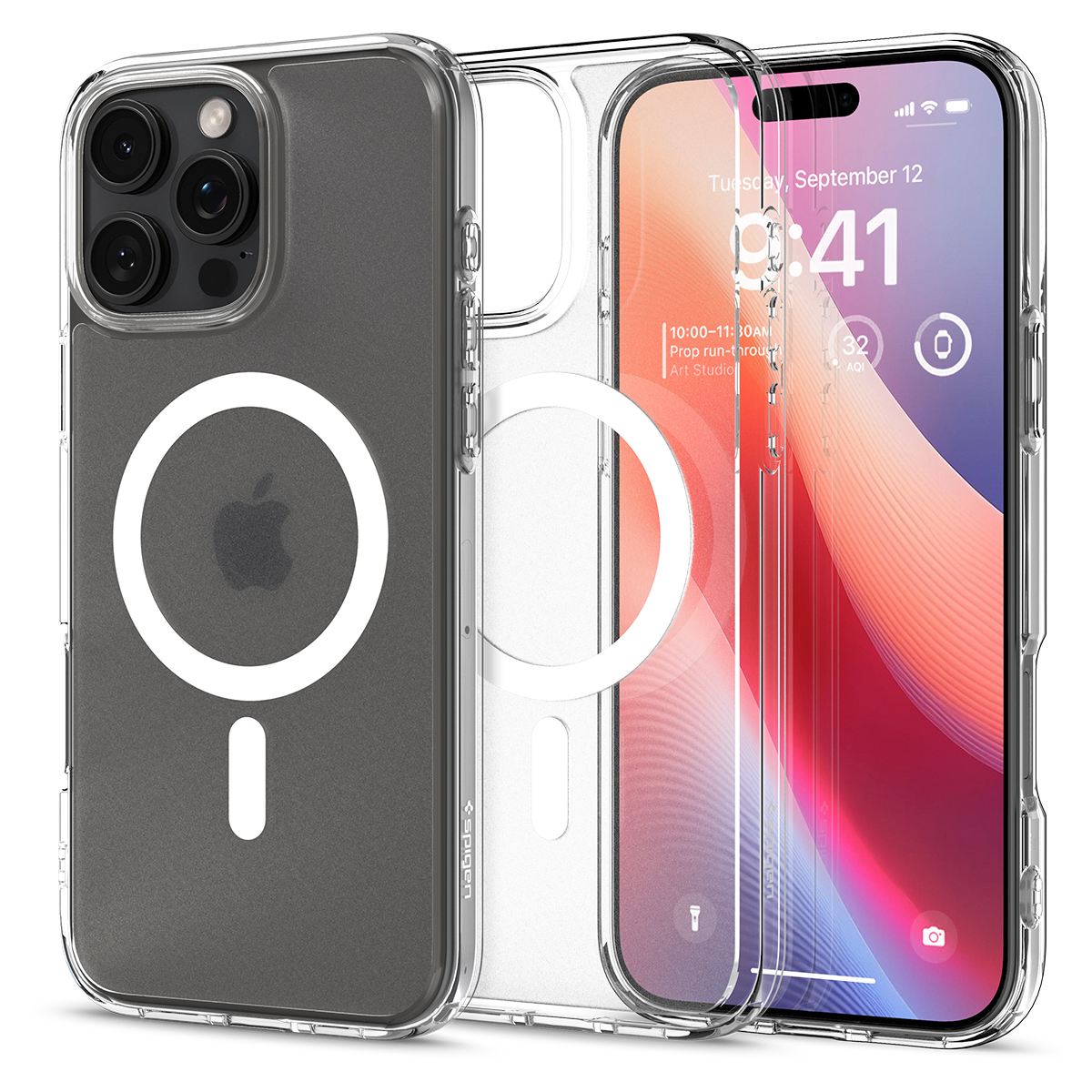 Spigen Ultra Hybrid MagSafe, frost clear - iPhone 16 Pro Max (1)