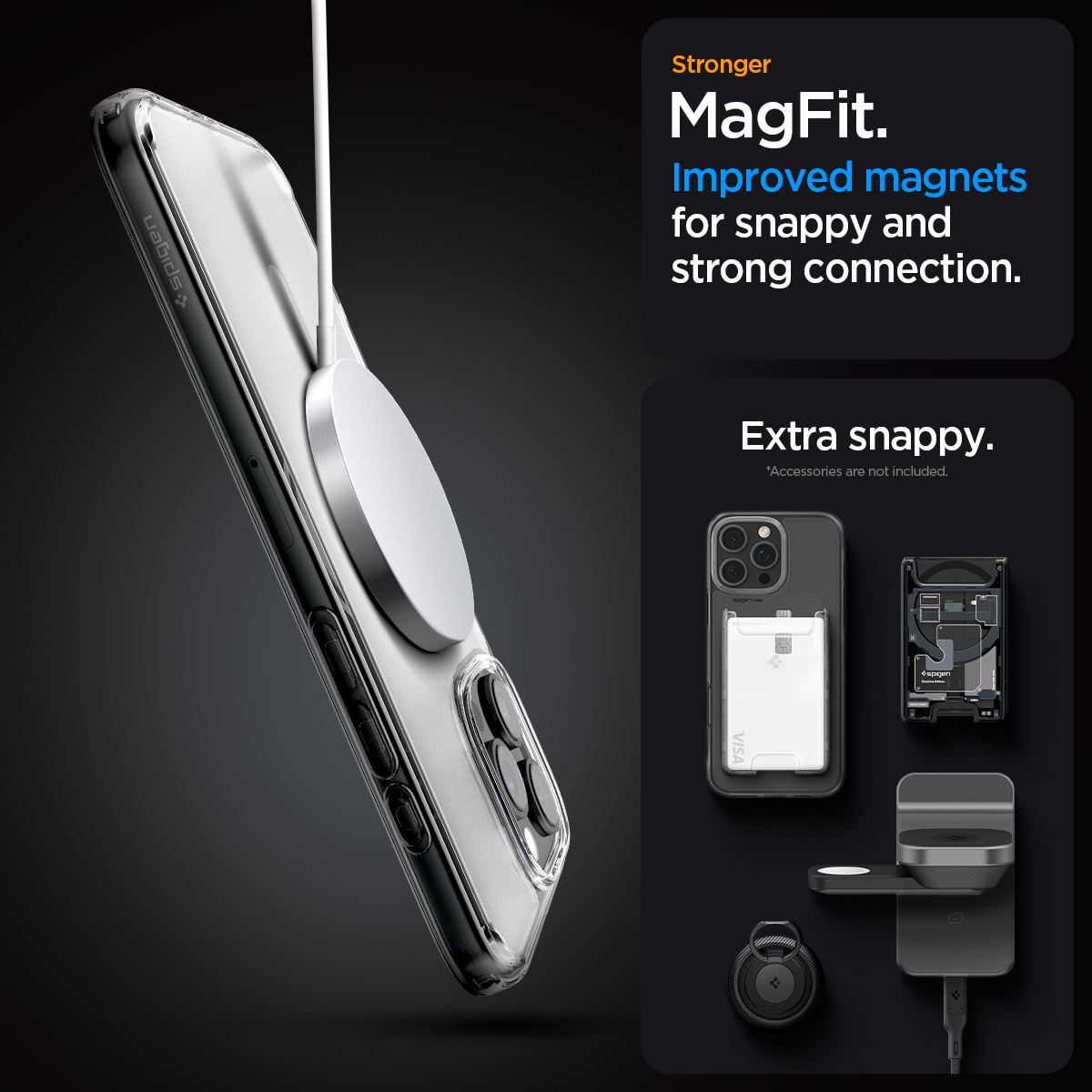 Spigen Ultra Hybrid MagSafe, frost clear - iPhone 16 Pro Max (11)