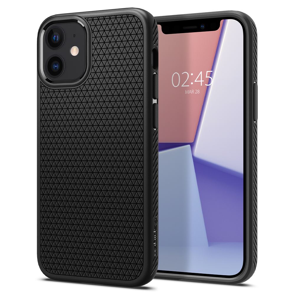 Spigen Liquid Air, black - iPhone 12 mini (1)