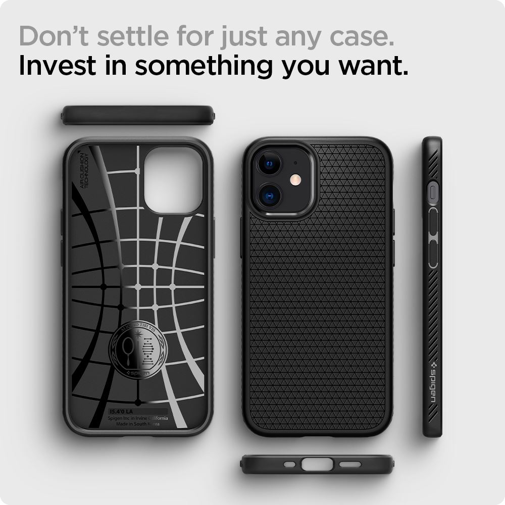 Spigen Liquid Air, black - iPhone 12 mini (10)