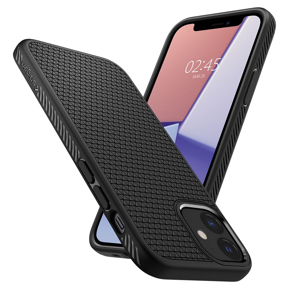 Spigen Liquid Air, black - iPhone 12 mini (8)