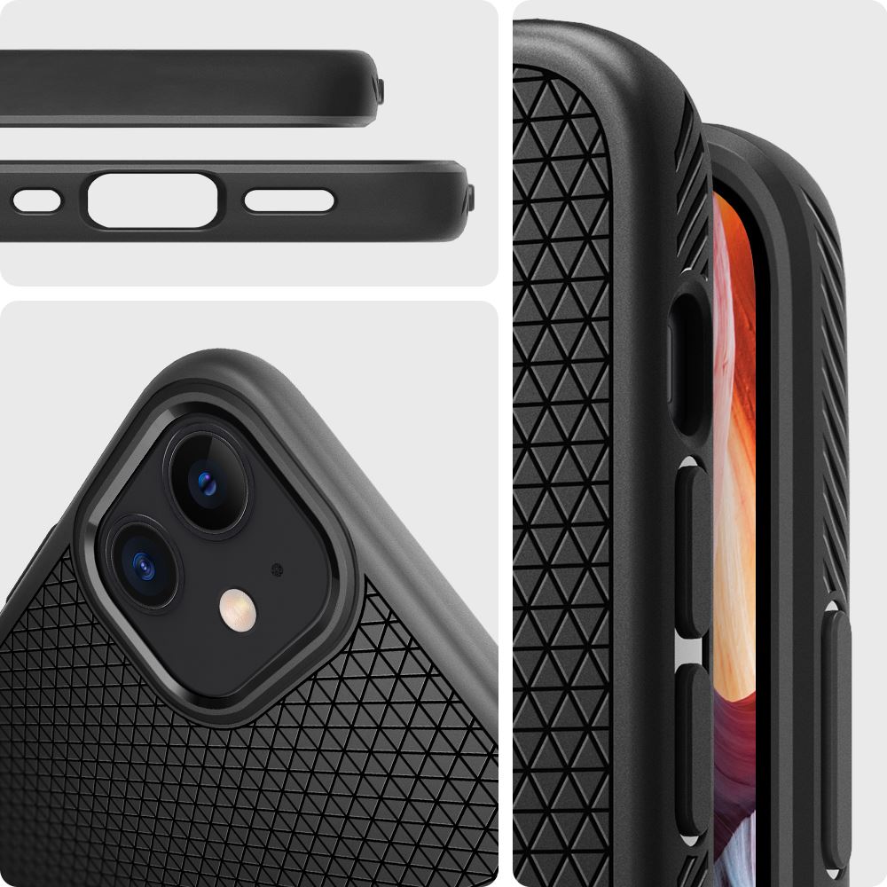 Spigen Liquid Air, black - iPhone 12 mini (9)