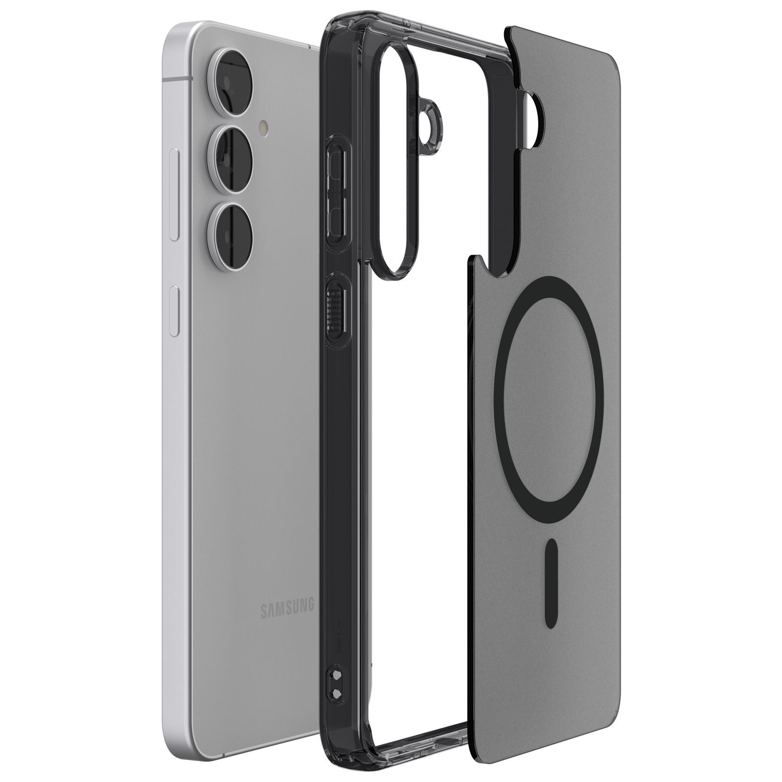Spigen Ultra Hybrid MagSafe, frost black - Samsung Galaxy S25 FE (6)