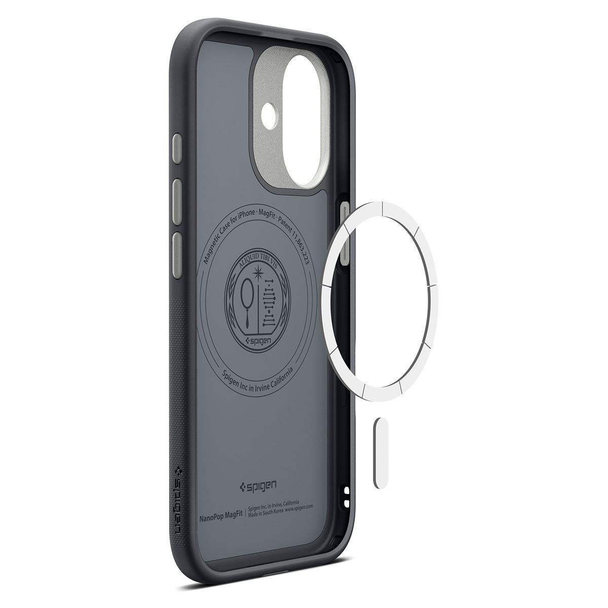 Spigen Nano Pop MagSafe, black sesame - iPhone 17 (11)