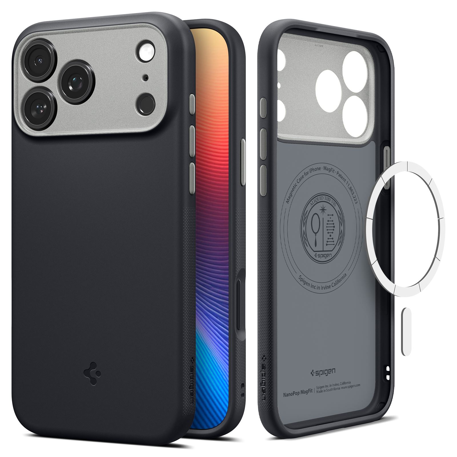 Spigen Nano Pop MagSafe, black sesame - iPhone 17