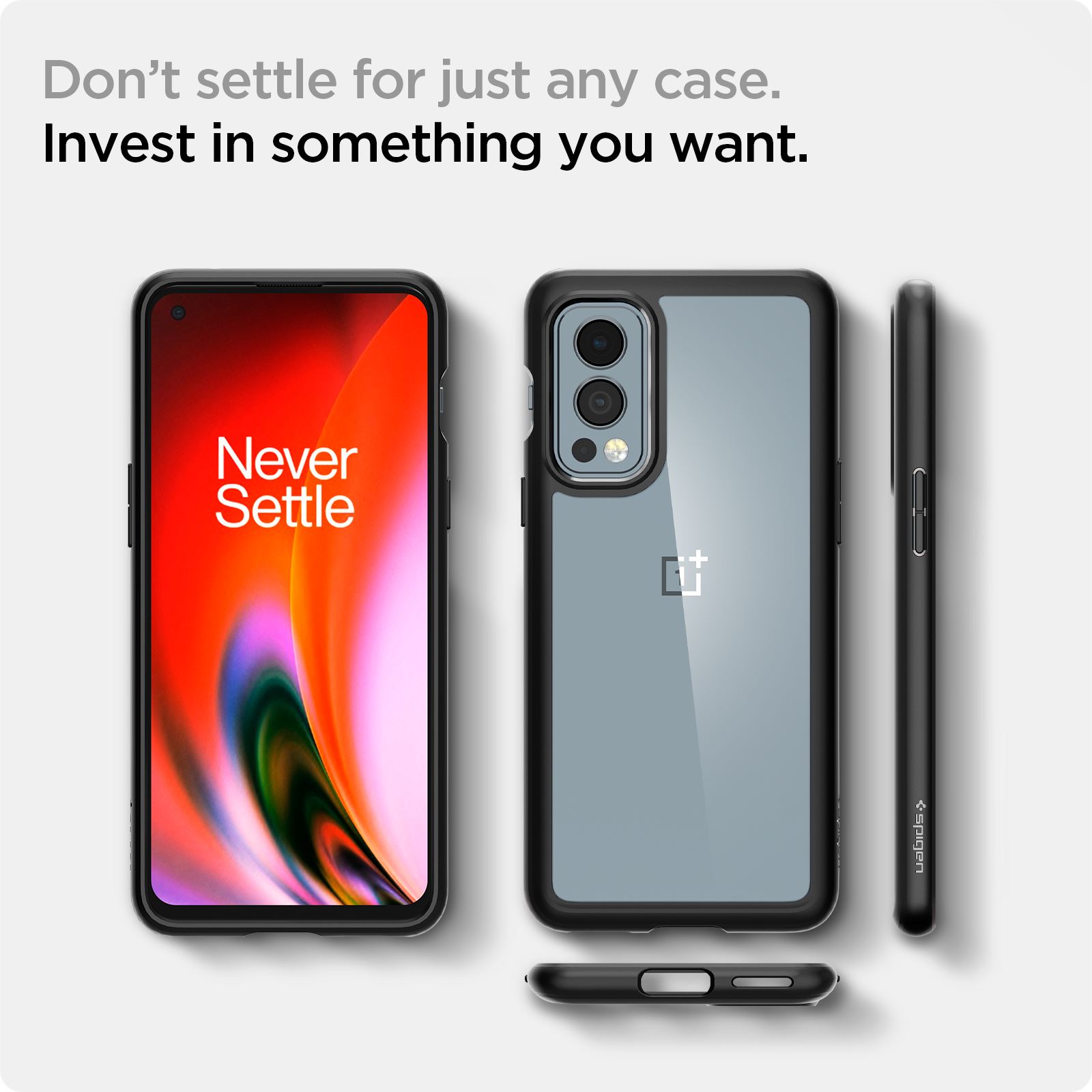 Spigen Ultra Hybrid, black - OnePlus Nord2 5G (2)