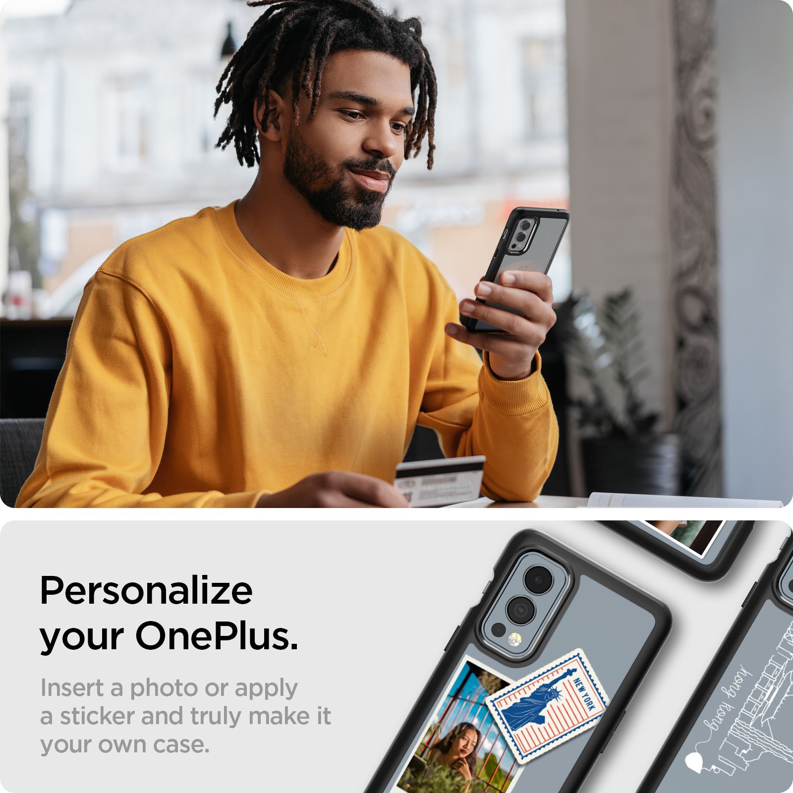 Spigen Ultra Hybrid, black - OnePlus Nord2 5G (6)