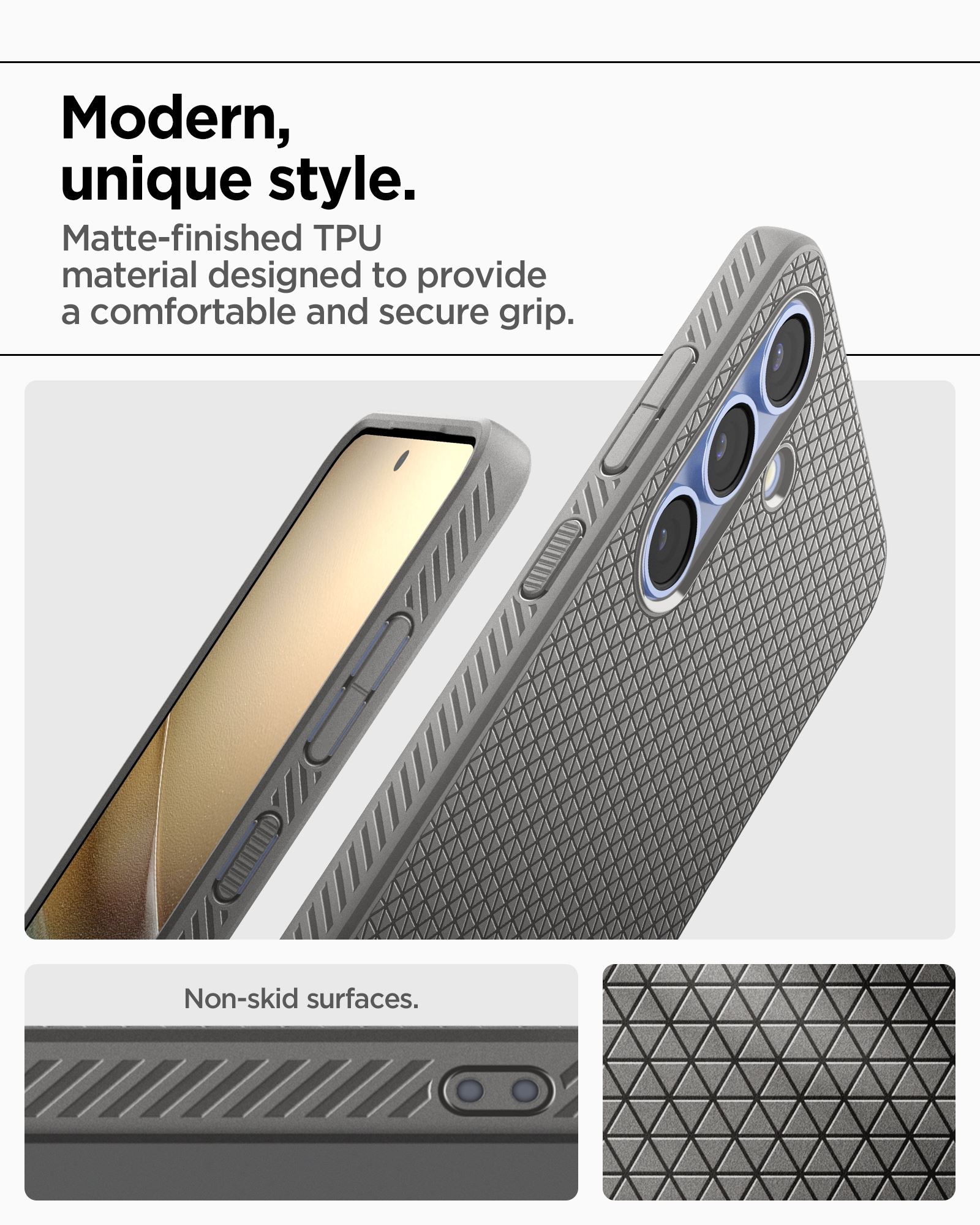Spigen Liquid Air, marble gray - Samsung Galaxy S25+ (15)