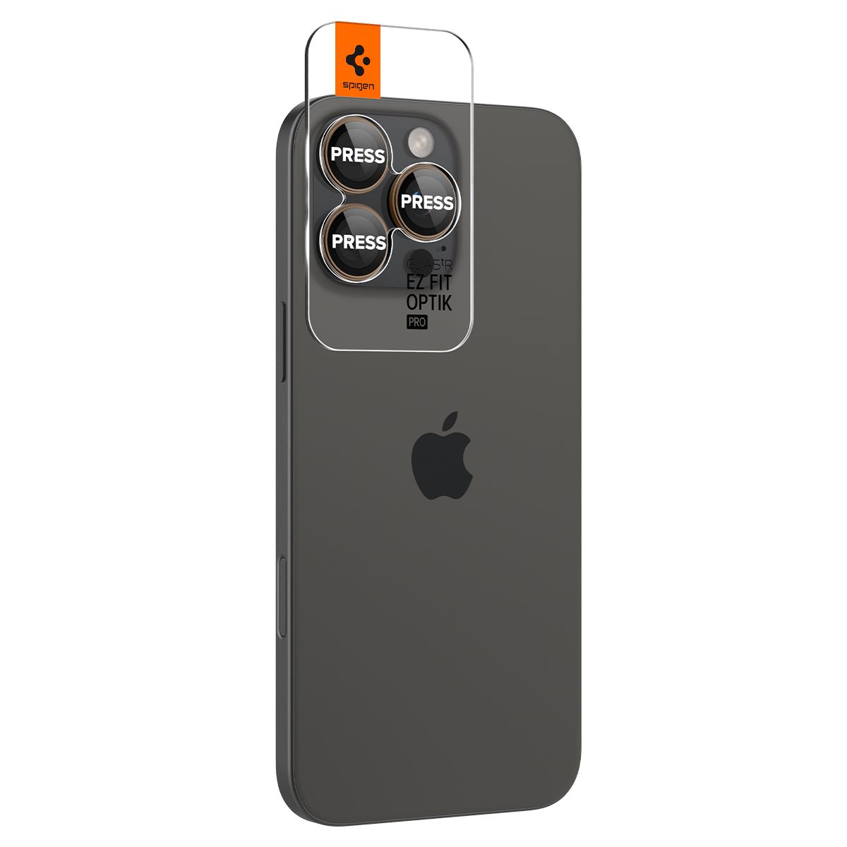 Spigen Glass tR EZ Fit Optik Pro 2 Pack, desert titanium - iPhone 17/16 Pro / 17/16 Pro Max (4)