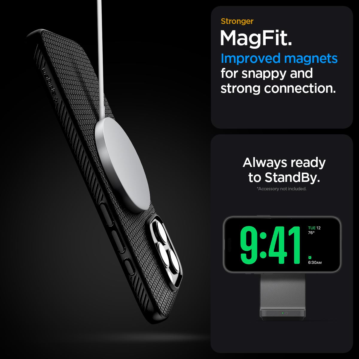 Spigen Liquid Air T MagSafe, matte black - iPhone 16 Pro (16)