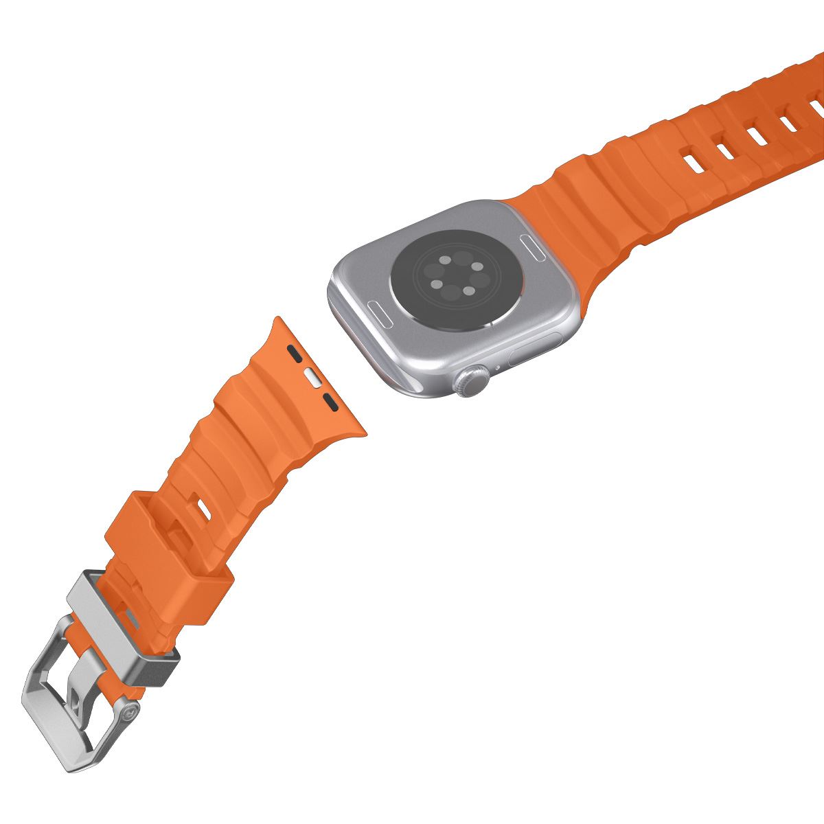 Spigen Silicone Band, orange - Apple Watch 49mm/46mm/45mm/44mm (11)
