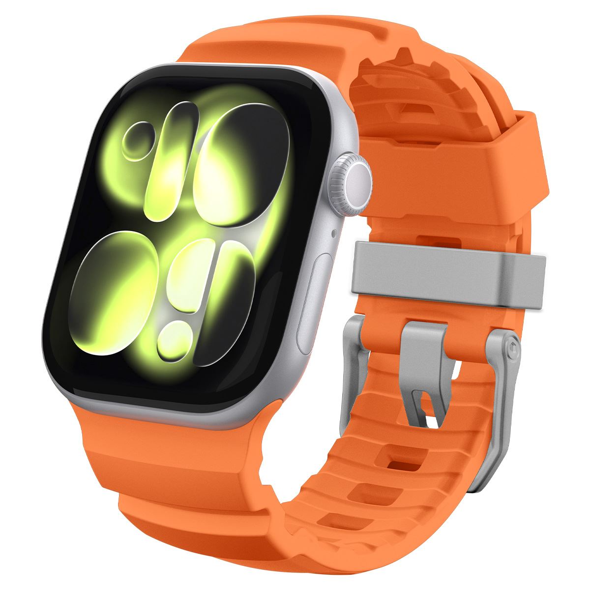Spigen Silicone Band, orange - Apple Watch 49mm/46mm/45mm/44mm (2)