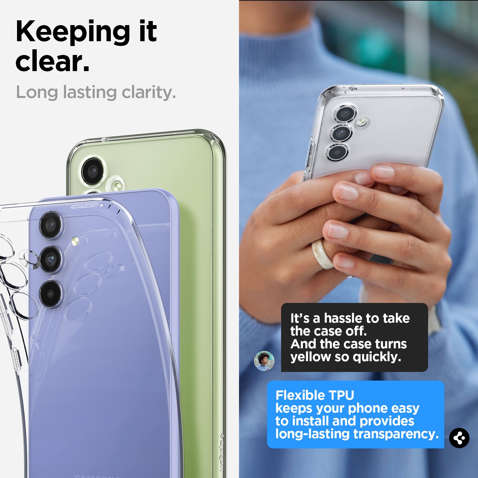 Spigen Liquid Crystal, clear - Samsung Galaxy A54 5G (11)