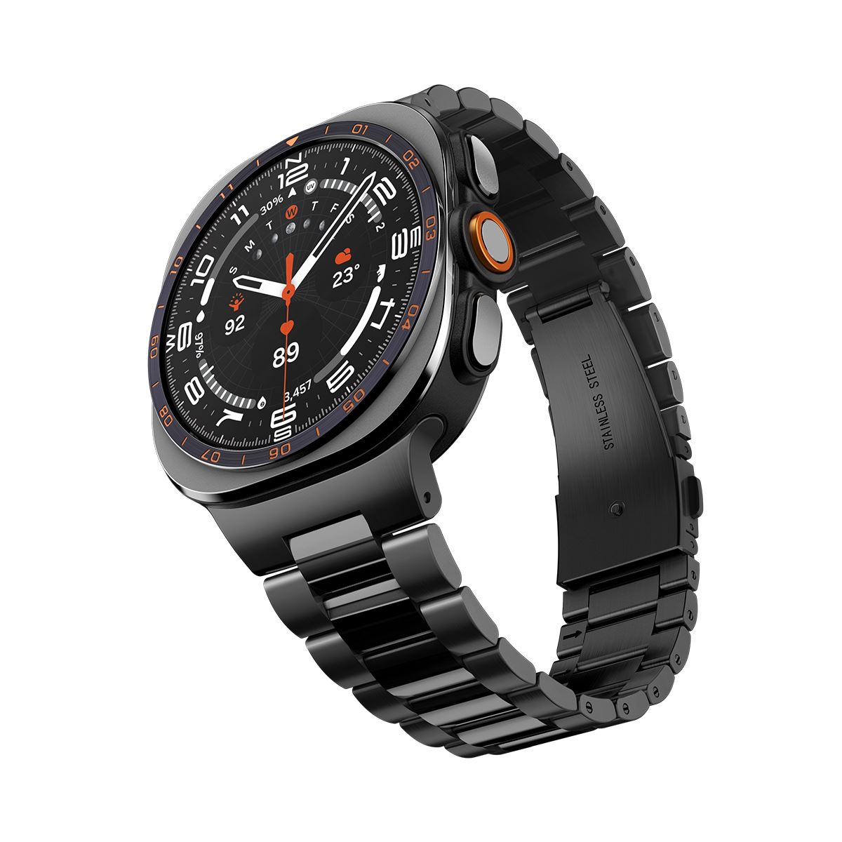 Spigen Modern Fit 316L, black - Samsung Galaxy Watch Ultra 2/1 47mm (2)