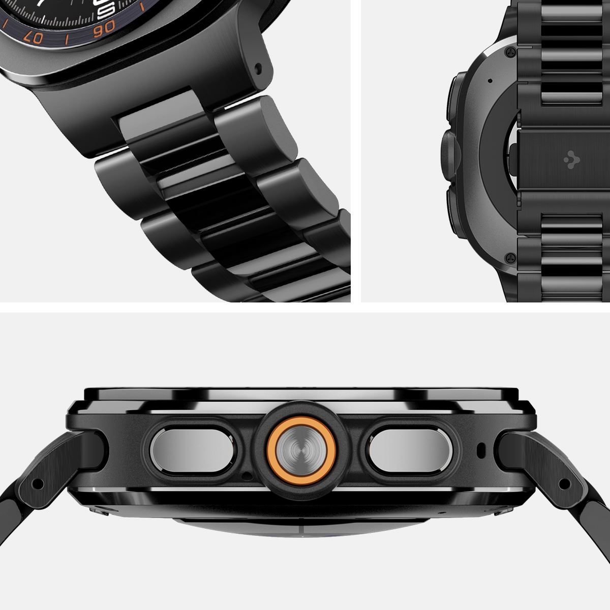 Spigen Modern Fit 316L, black - Samsung Galaxy Watch Ultra 2/1 47mm (9)