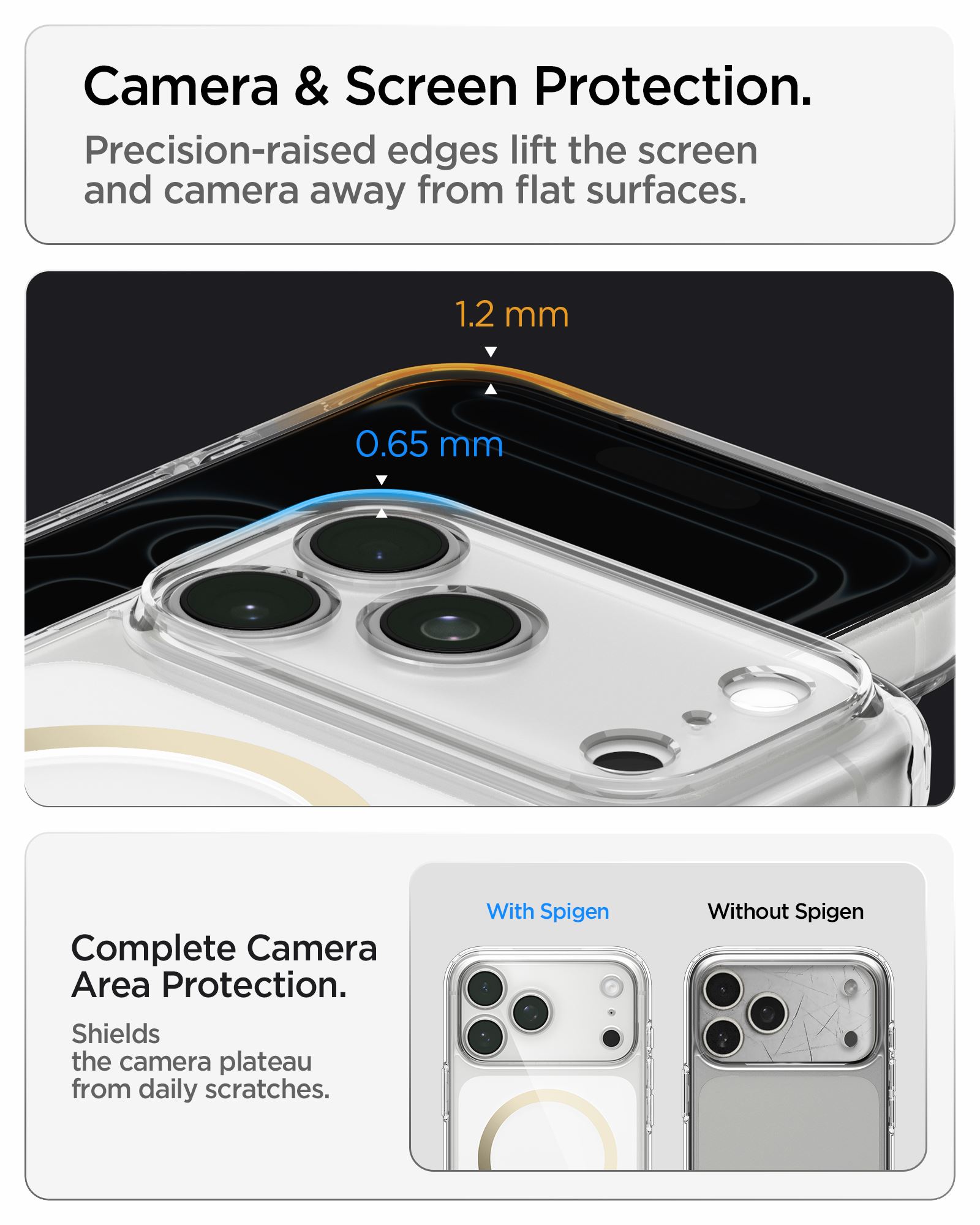 Spigen Ultra Hybrid MagSafe, clear gold - iPhone 18 Pro/17 Pro (20)