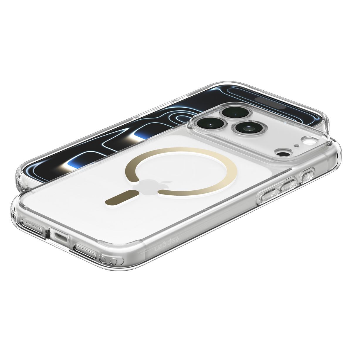 Spigen Ultra Hybrid MagSafe, clear gold - iPhone 18 Pro/17 Pro (8)