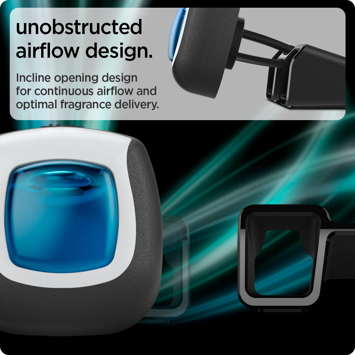 Spigen Tesla Air freshener Adapter, black - Tesla Model Y/3 2021/2022 (14)