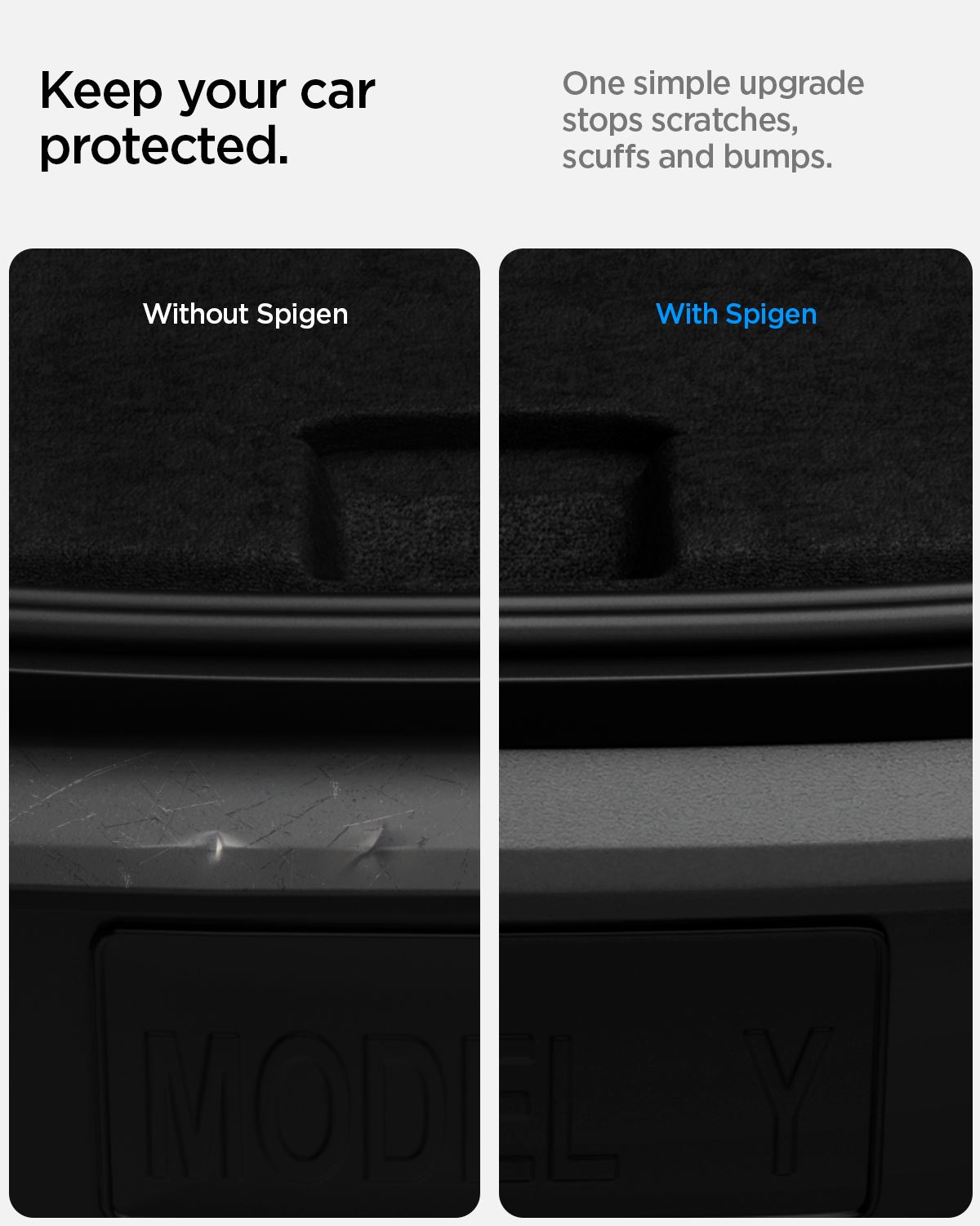 Spigen Rear Bumper Protector TG200-YJ, matte black - Tesla Model Y(Juniper)  (2)