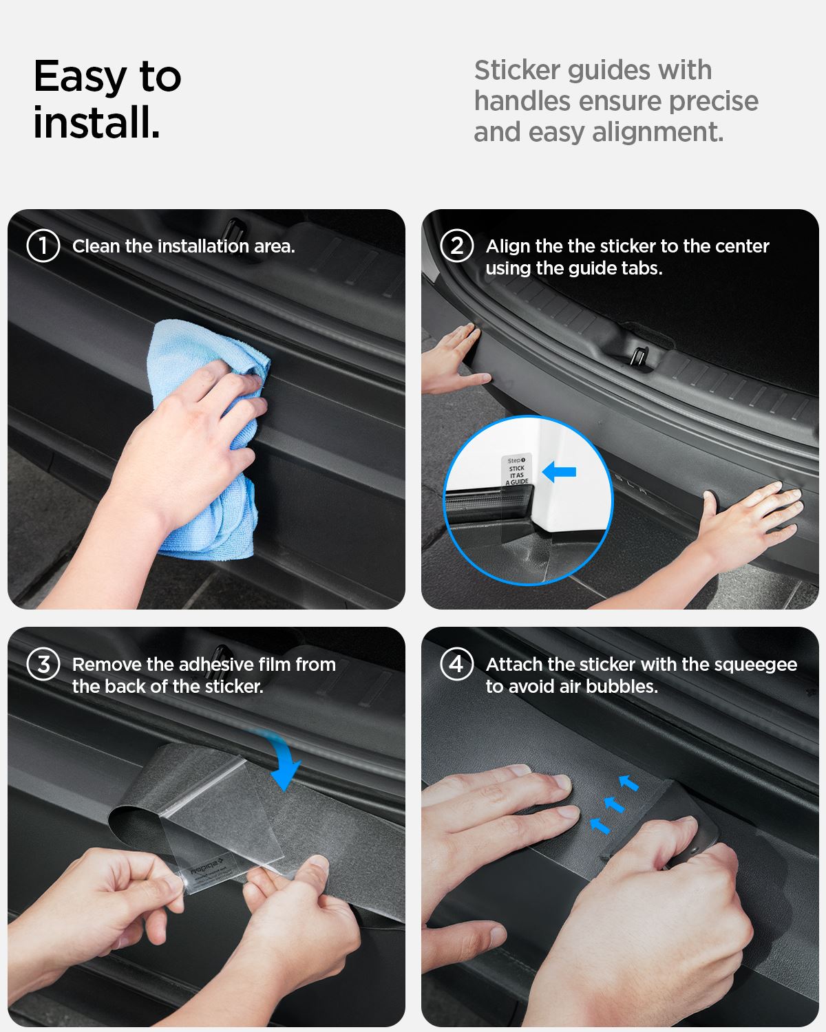 Spigen Rear Bumper Protector TG200-YJ, matte black - Tesla Model Y(Juniper)  (6)