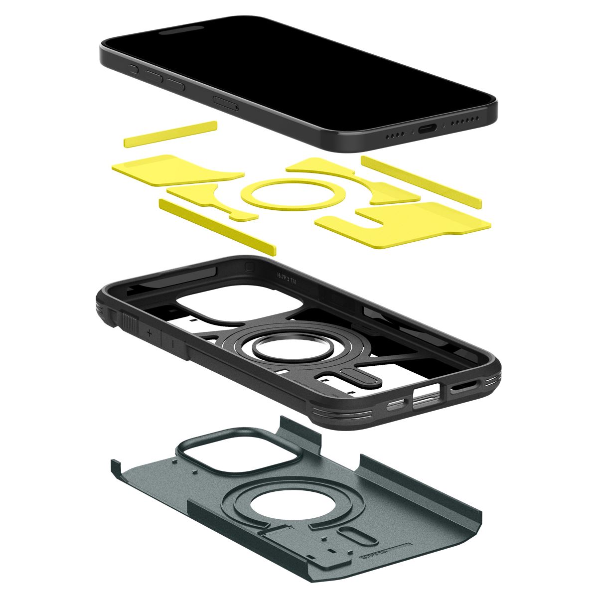 Spigen Tough Armor MagSafe, abyss green - iPhone 15 Pro (8)
