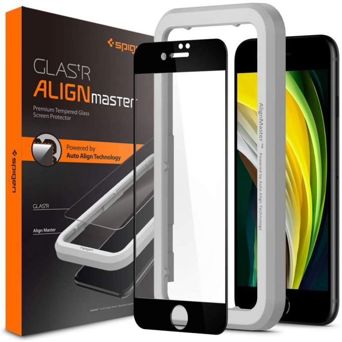 Spigen AlignMaster FC, black - iPhone SE (2022/2020)/8/7 (1)