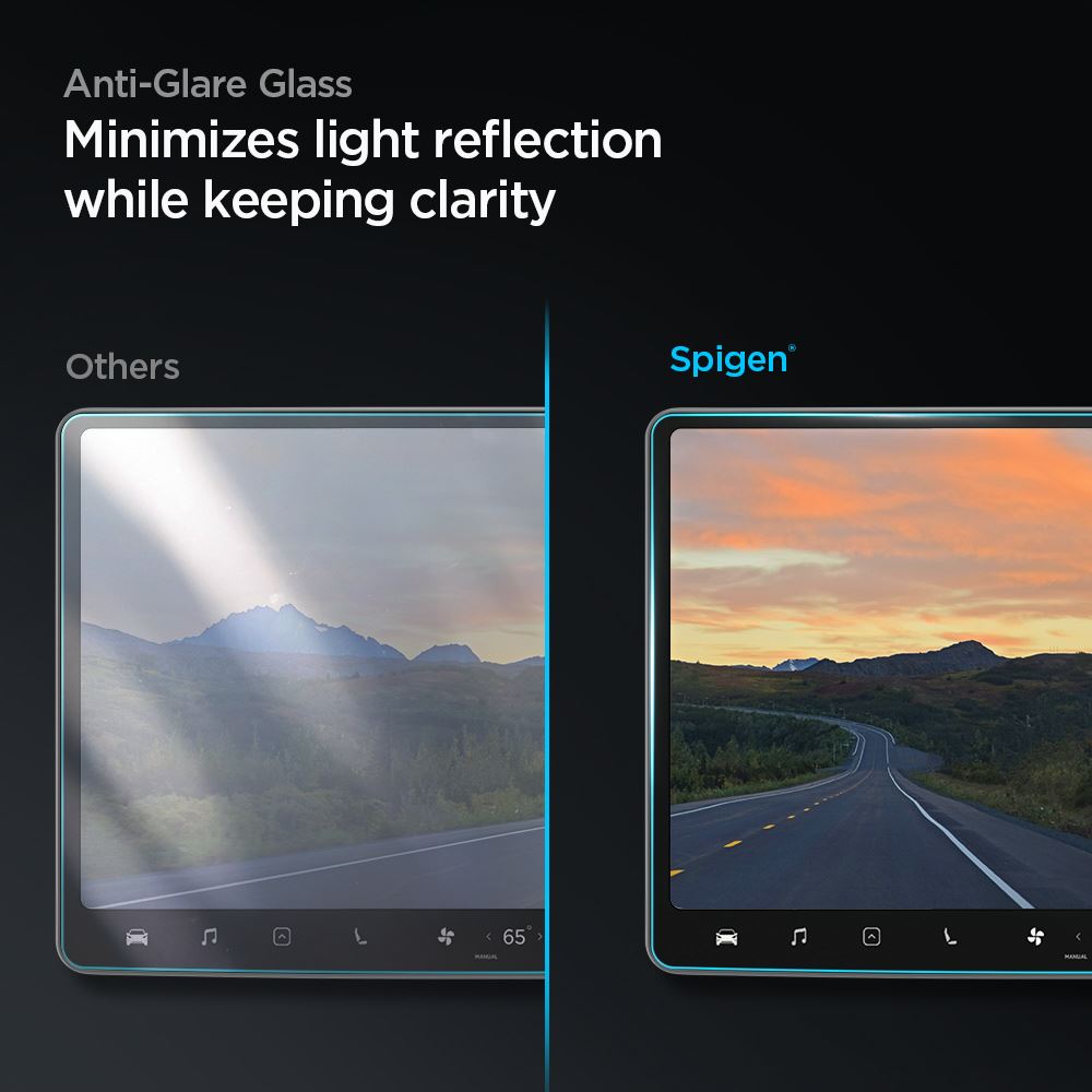 Spigen Tesla EZ Fit Anti Glare Screen Protector - Model Y/3 (5)