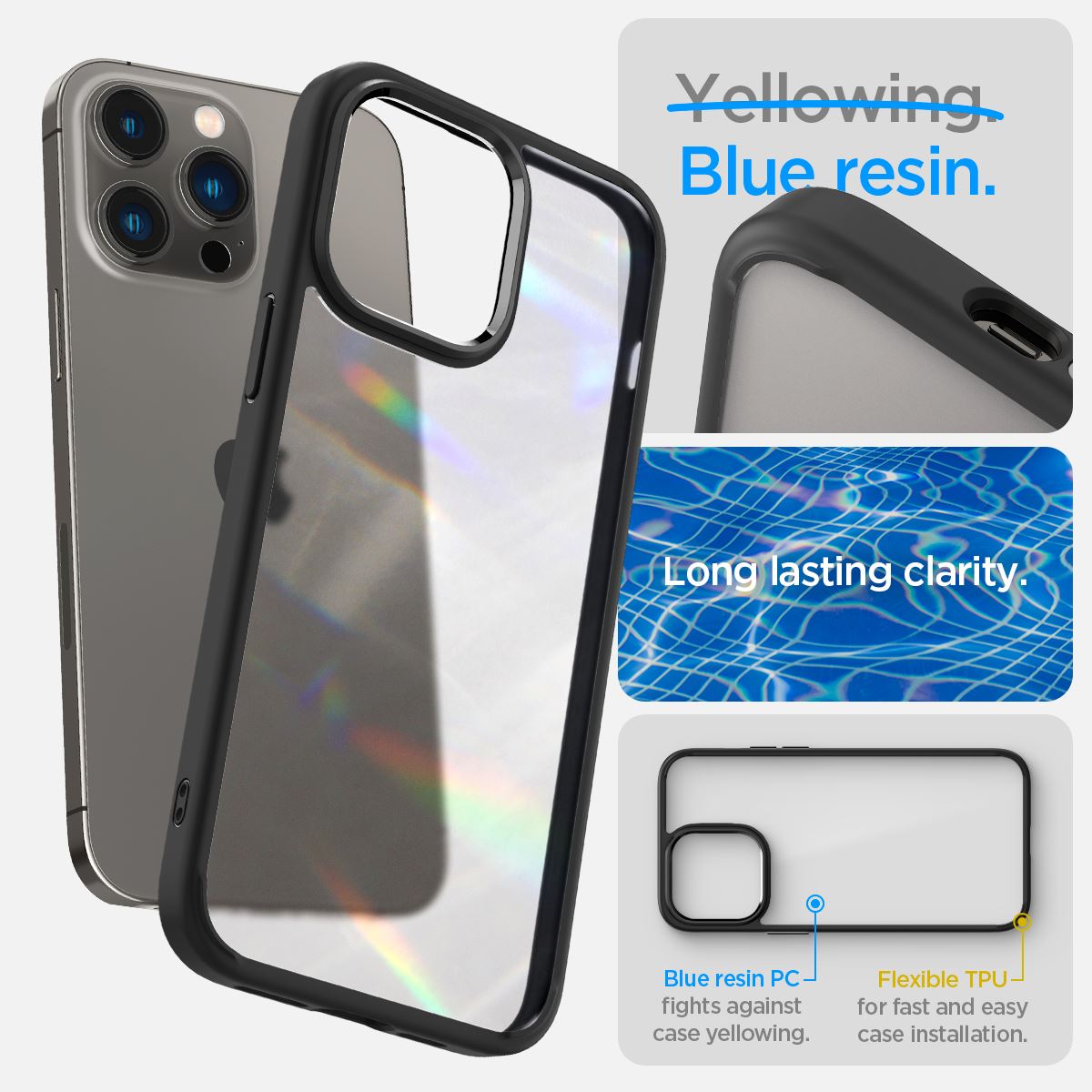 Spigen Ultra Hybrid, frost black - iPhone 14 Pro Max (10)