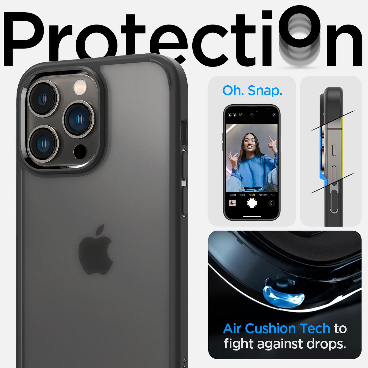 Spigen Ultra Hybrid, frost black - iPhone 14 Pro Max (11)