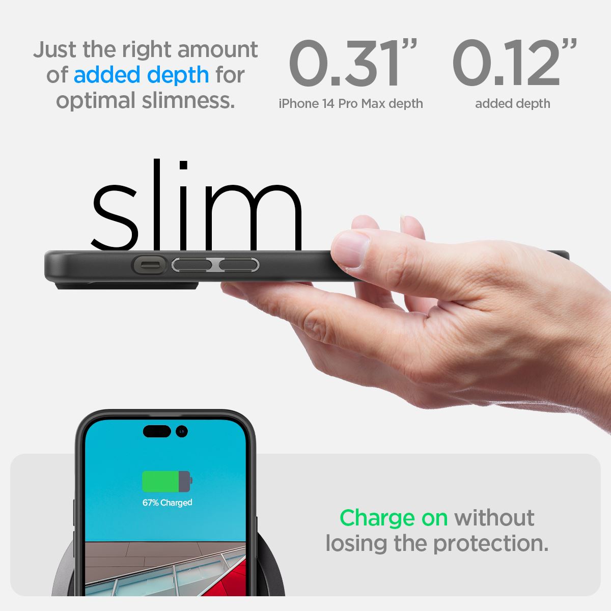Spigen Ultra Hybrid, frost black - iPhone 14 Pro Max (12)