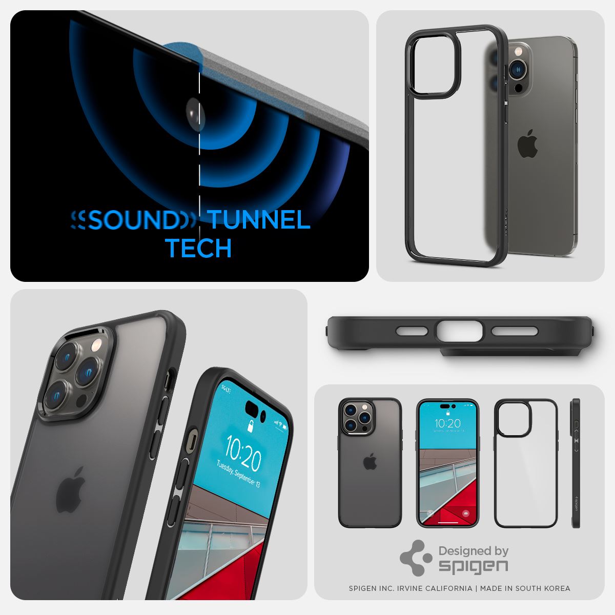 Spigen Ultra Hybrid, frost black - iPhone 14 Pro Max (13)