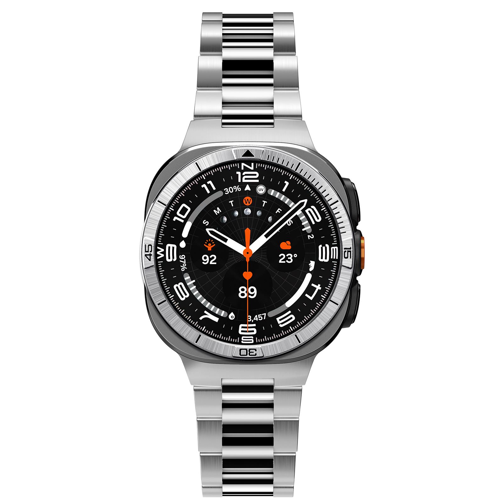 Spigen Bezel Tune (Pilot), silver - Samsung Galaxy Watch Ultra 2 47mm (3)