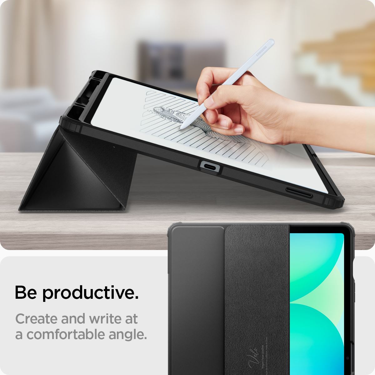 Spigen Ultra Hybrid Pro, black - Samsung Galaxy Tab S10 FE+ (15)