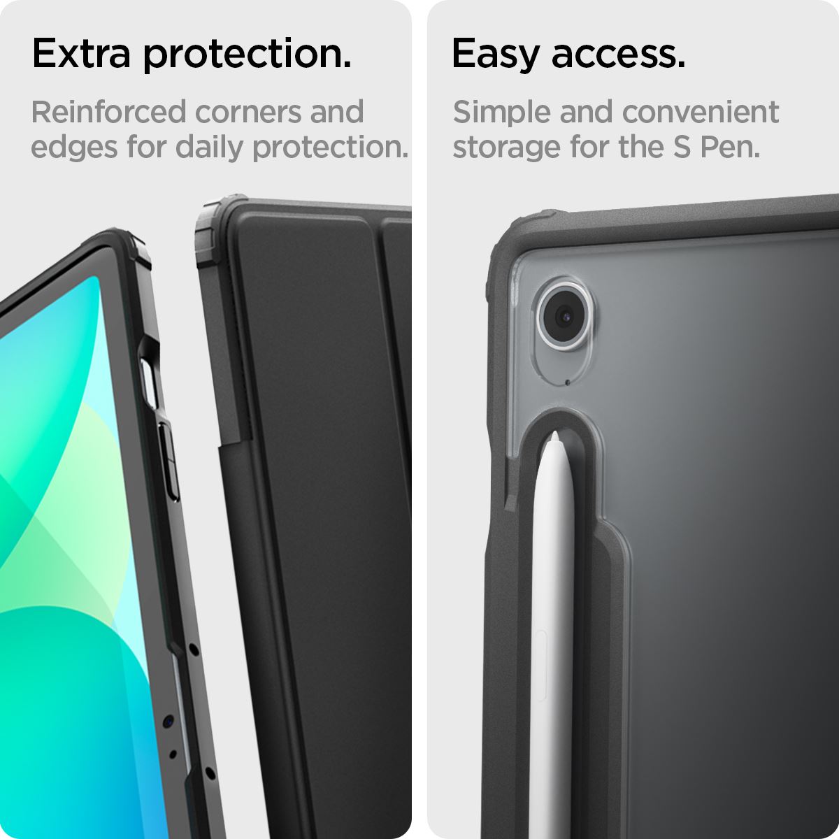 Spigen Ultra Hybrid Pro, black - Samsung Galaxy Tab S10 FE+ (16)